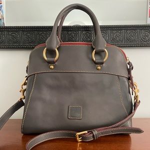 Dooney & Bourke Florentine Cameron Satchel in gray